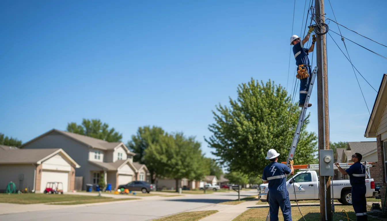 Residential electrician providing installation services in Oakdale, NE